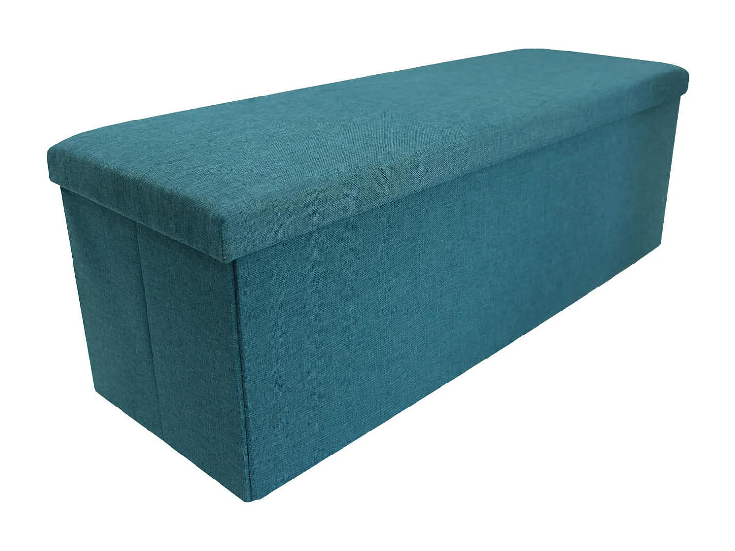 Rebecca Mobili Assento Otomano Dobrável Azul Claro 38x110x38