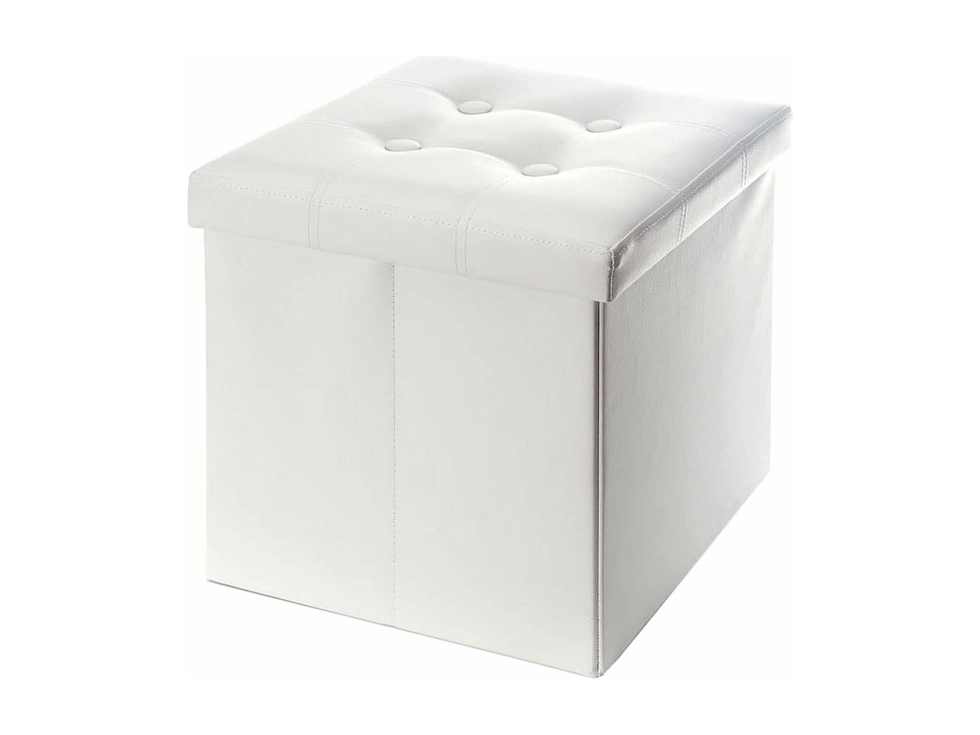 Rebecca Mobili Pouf Cubo Nero, Pouff Poggiapiedi, Sgabello Da Camera - 13