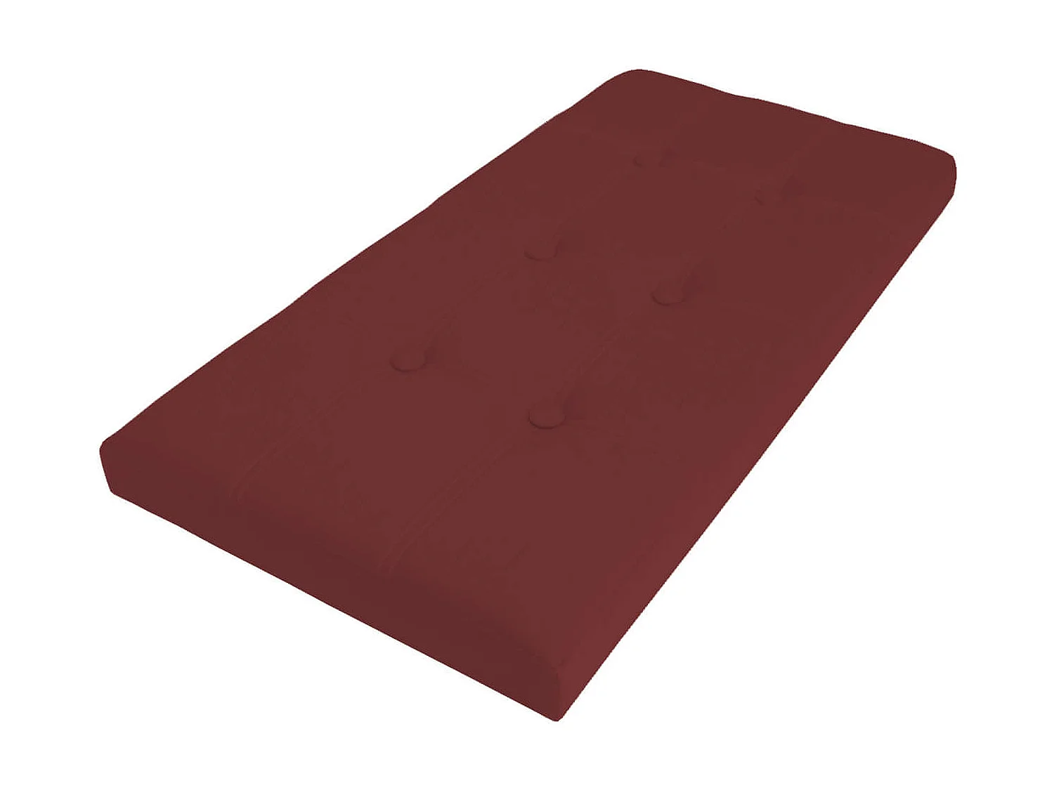 Rebecca Mobili Bordeaux 38x76x38 Bordeaux assento de armazenamento de bolsas em pele