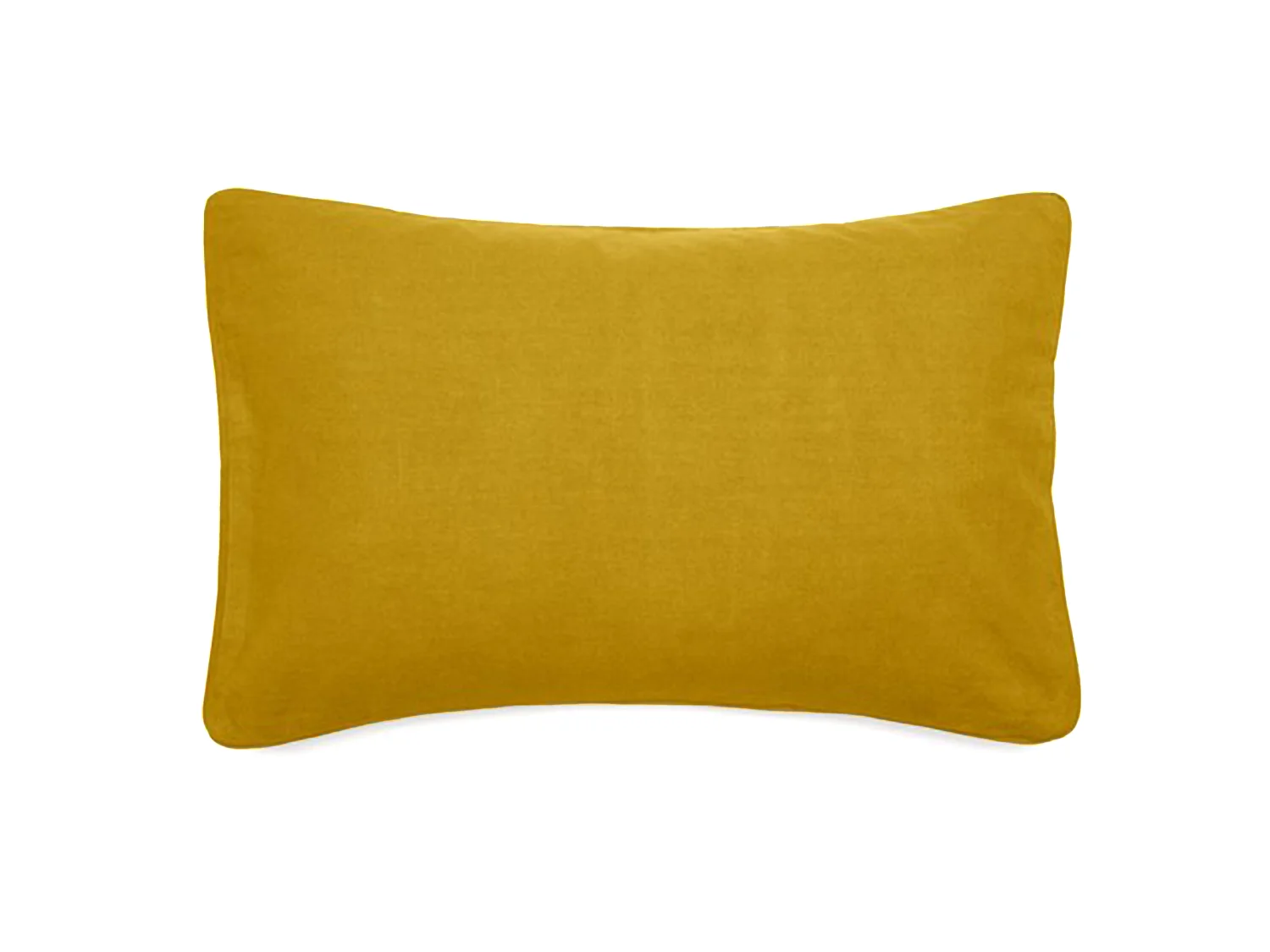 Housse de coussin 40x60 cm 50% lin et 50% coton collection OPERA DECO moutarde