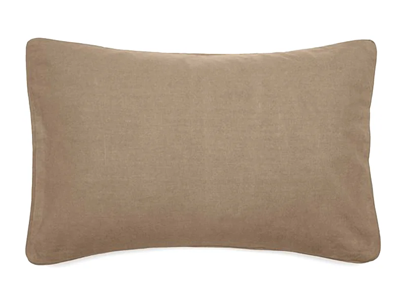Housse de coussin 40x60 cm 50% lin et 50% coton collection OPERA DECO camel