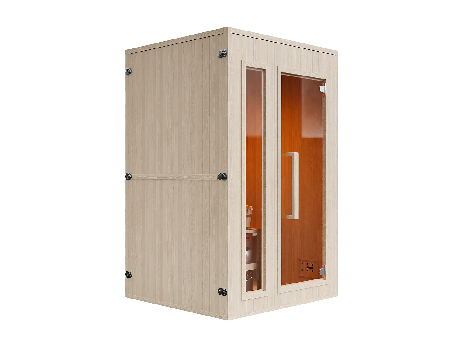 Sauna finlandais - 2 places - L120 x P120 x H190 cm - ULVILA