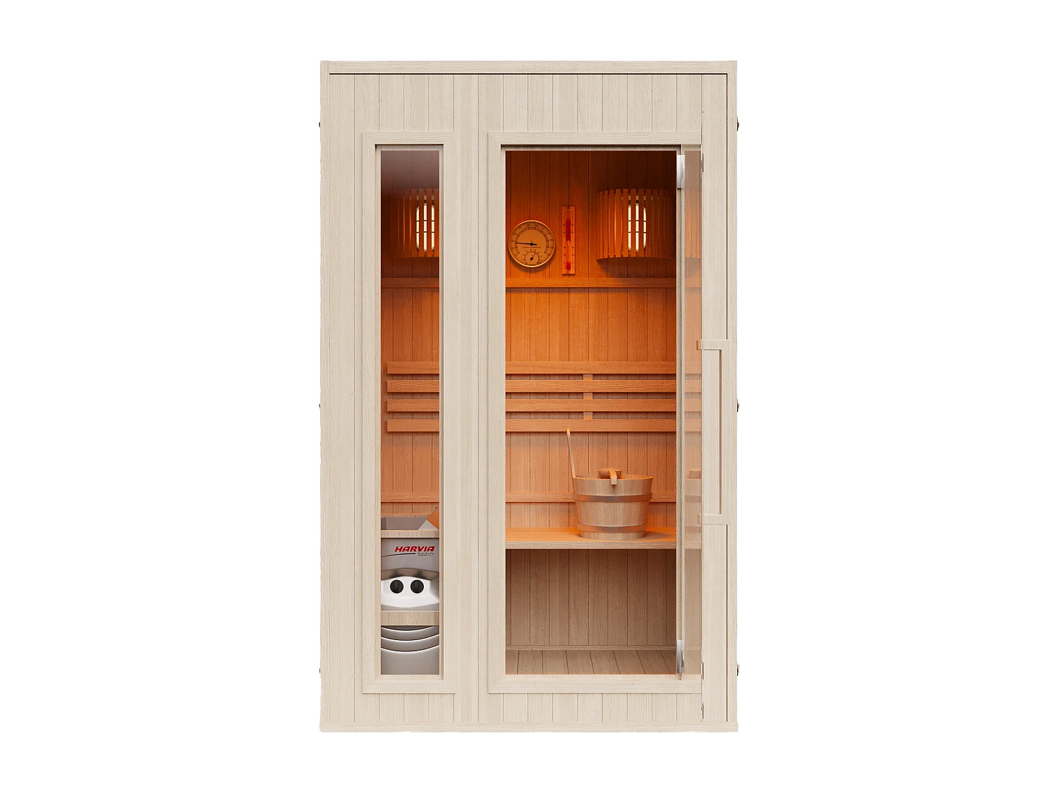 Sauna finlandais - 2 places - L120 x P120 x H190 cm - ULVILA