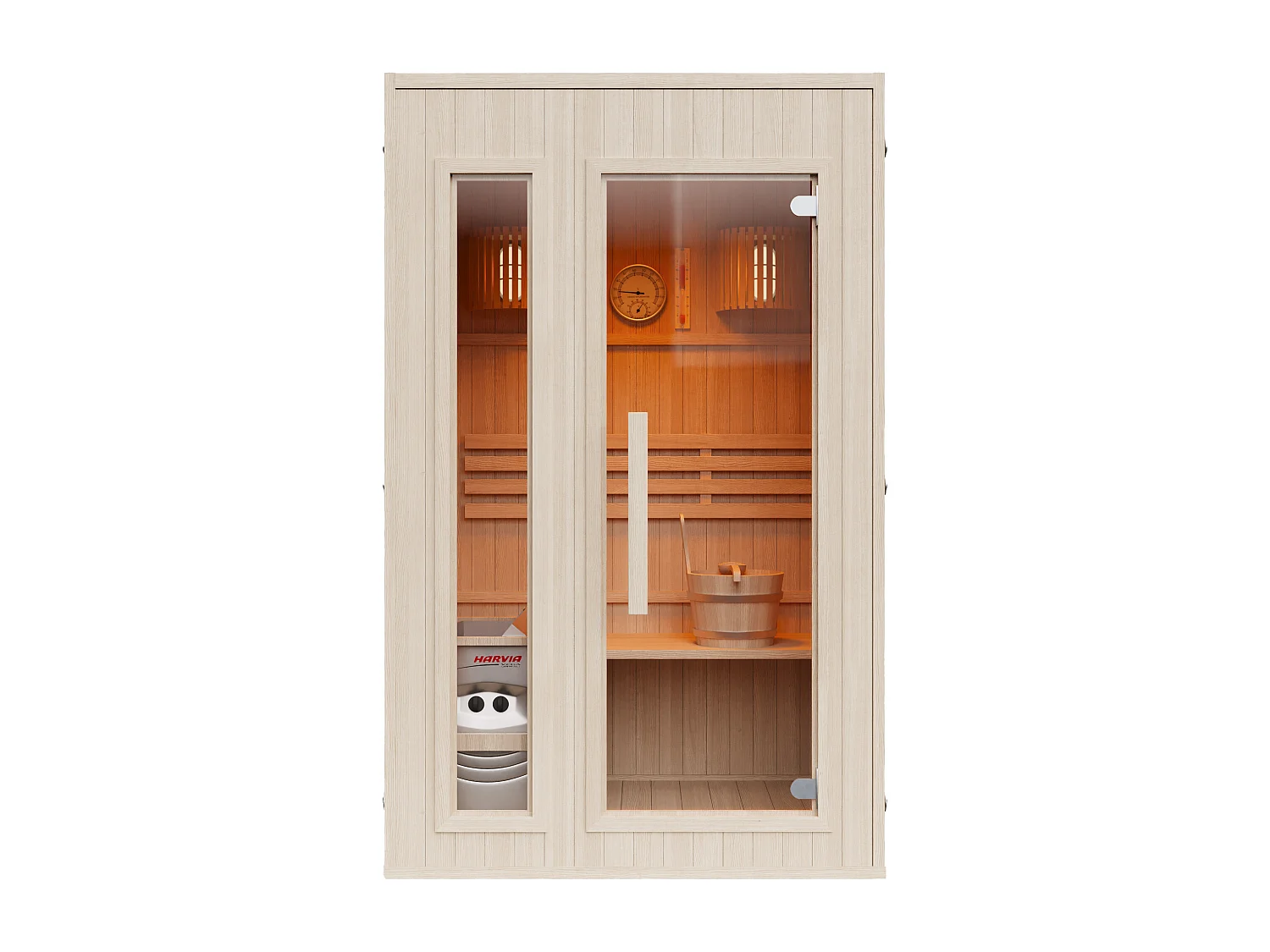 Sauna finlandais - 2 places - L120 x P120 x H190 cm - ULVILA