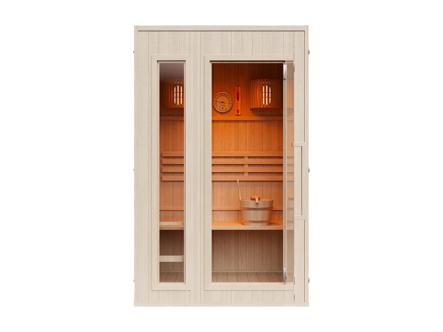 Sauna finlandais - 2 places - L120 x P120 x H190 cm - ULVILA