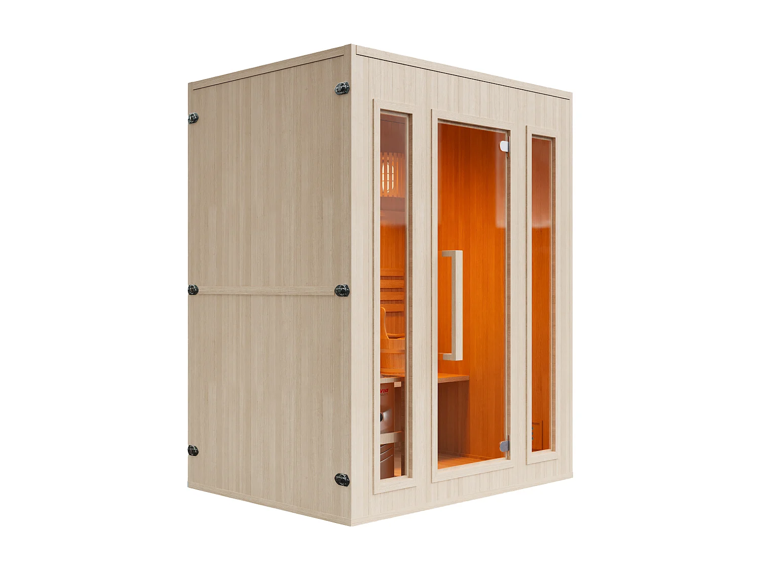 Sauna finlandais - 2/3 places - L150 x P120 x H190 cm - ULVILA