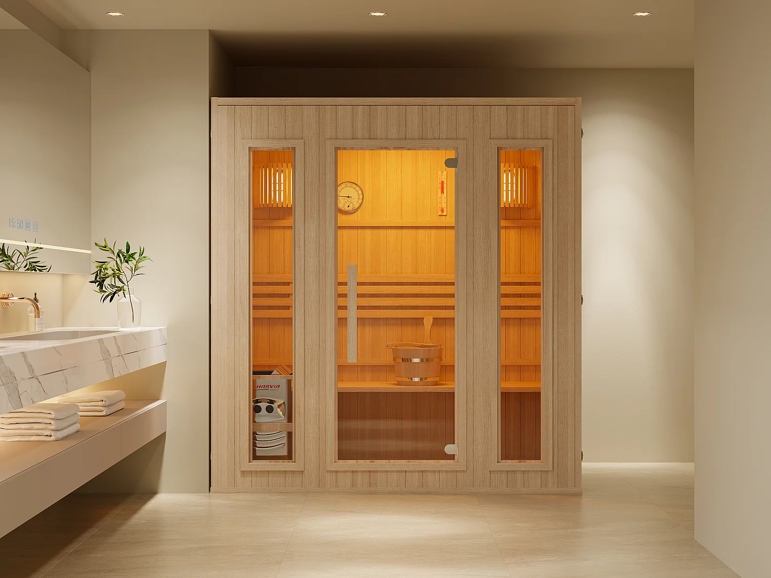 Sauna finlandais - 4/5 places - L180 x P120 x H190 - ULVILA