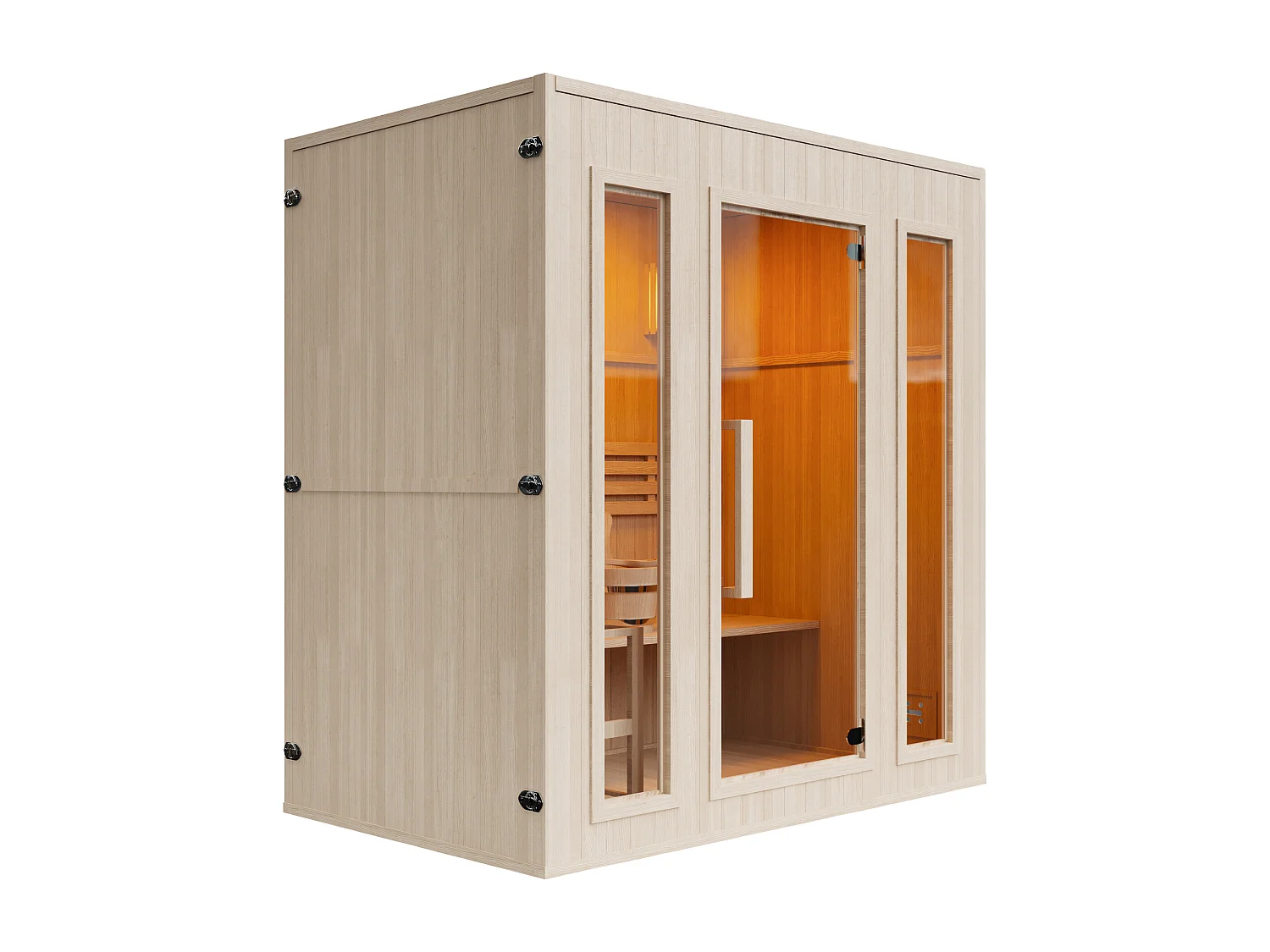 4/5 - Seater Finnish sauna - L180 x W120 x H190 cm - ULVILA