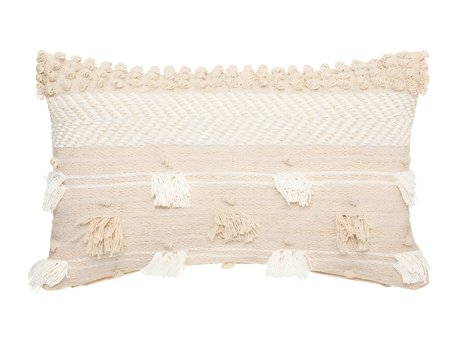 Cuscino poliestere beige 30x50x15cm