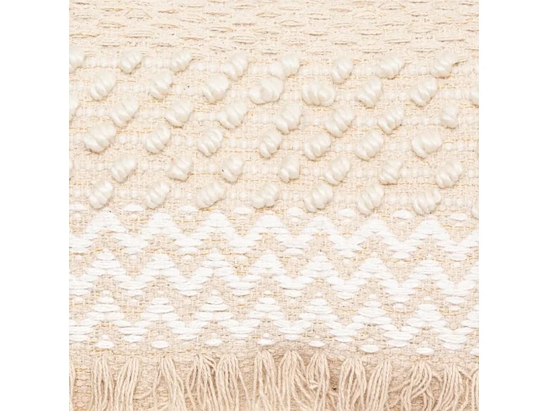 Polyester kussen beige 30x50x15cm