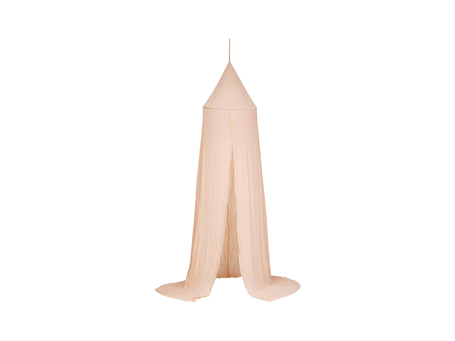 Ciel de lit en coton rose 350x250x50cm