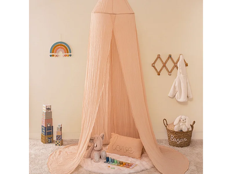 Betthimmel Baumwolle Lachs 350x250x50cm