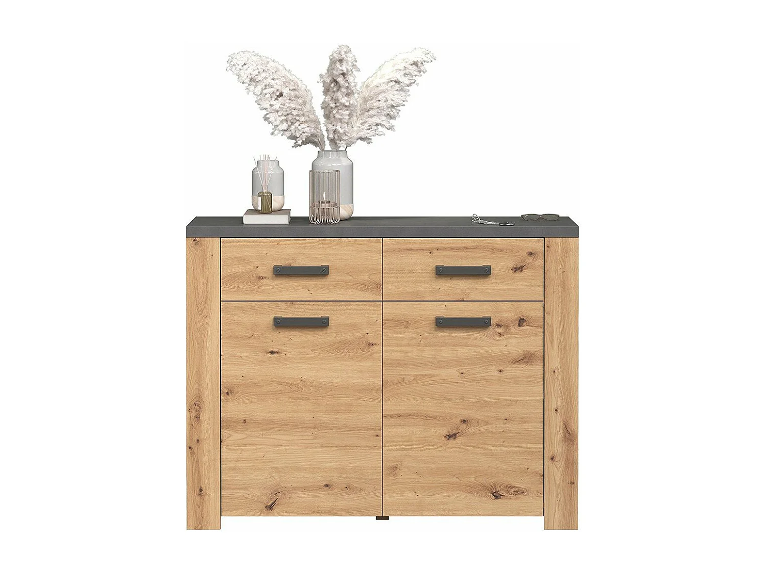 Petit Buffet avec 2 Portes et 2 Tiroirs L116 cm - Follow