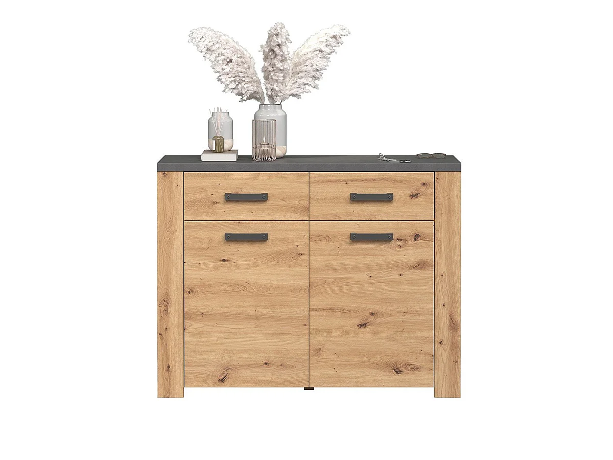 Petit Buffet avec 2 Portes et 2 Tiroirs L116 cm - Follow