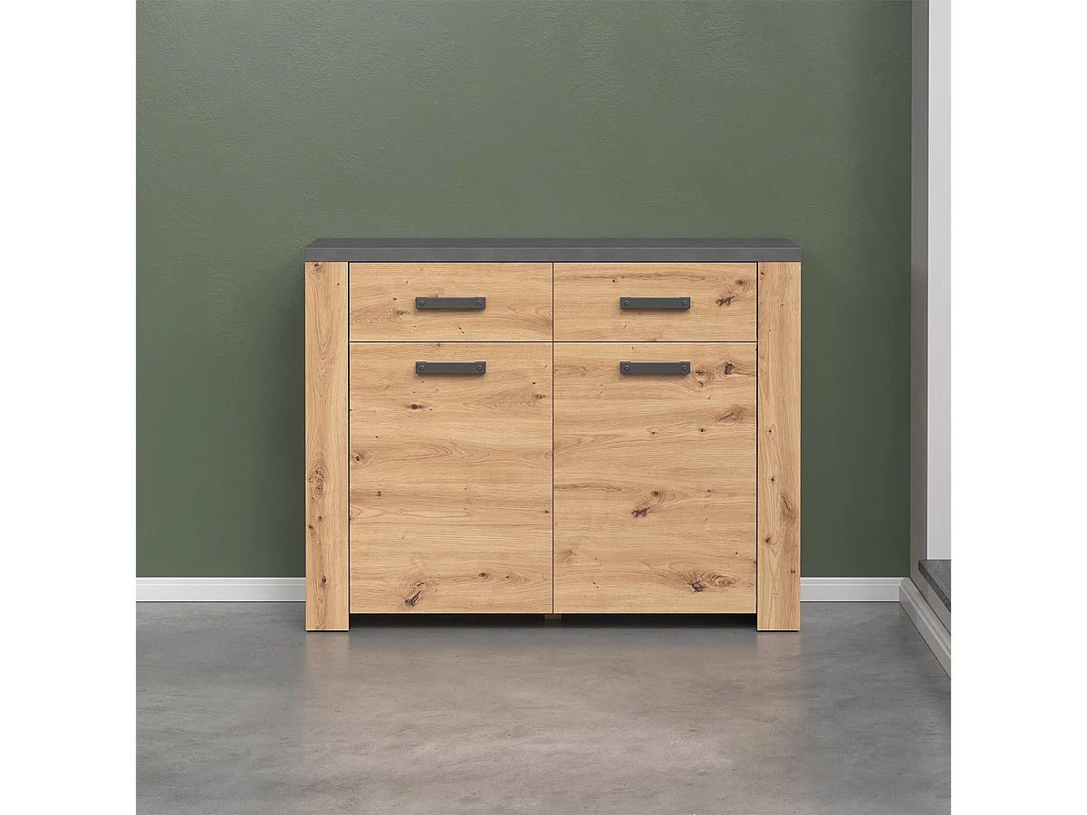 Petit Buffet avec 2 Portes et 2 Tiroirs L116 cm - Follow