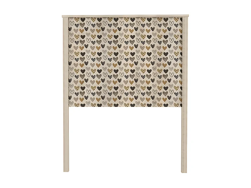 Testiera per bambini truciolato melaminico marrone 125,5x99,6x4cm