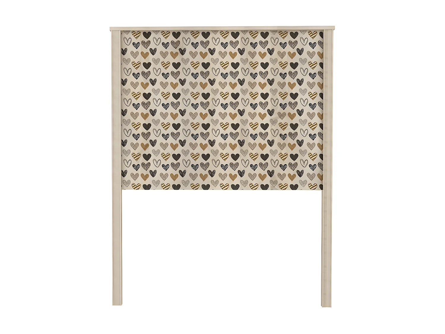 Testiera per bambini truciolato melaminico marrone 125,5x99,6x4cm