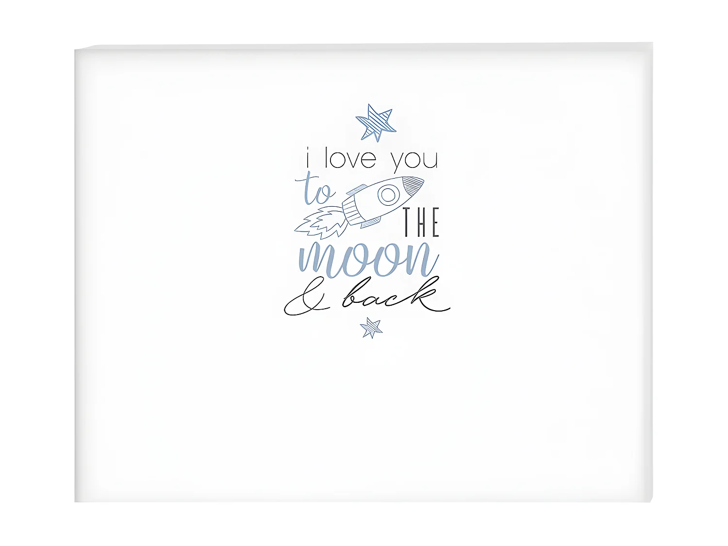 Testiera per bambini truciolato melaminico bianco Space 90x71x1,6cm