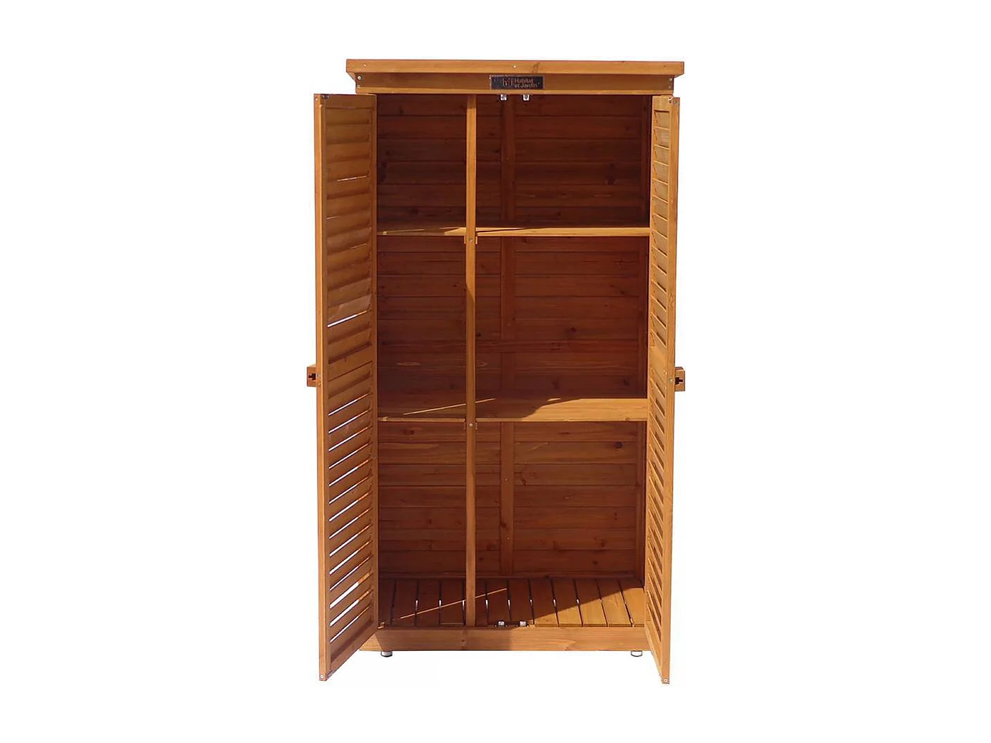 Armoire de jardin "Space" - 87 x 46.5 x 160 cm - Marron