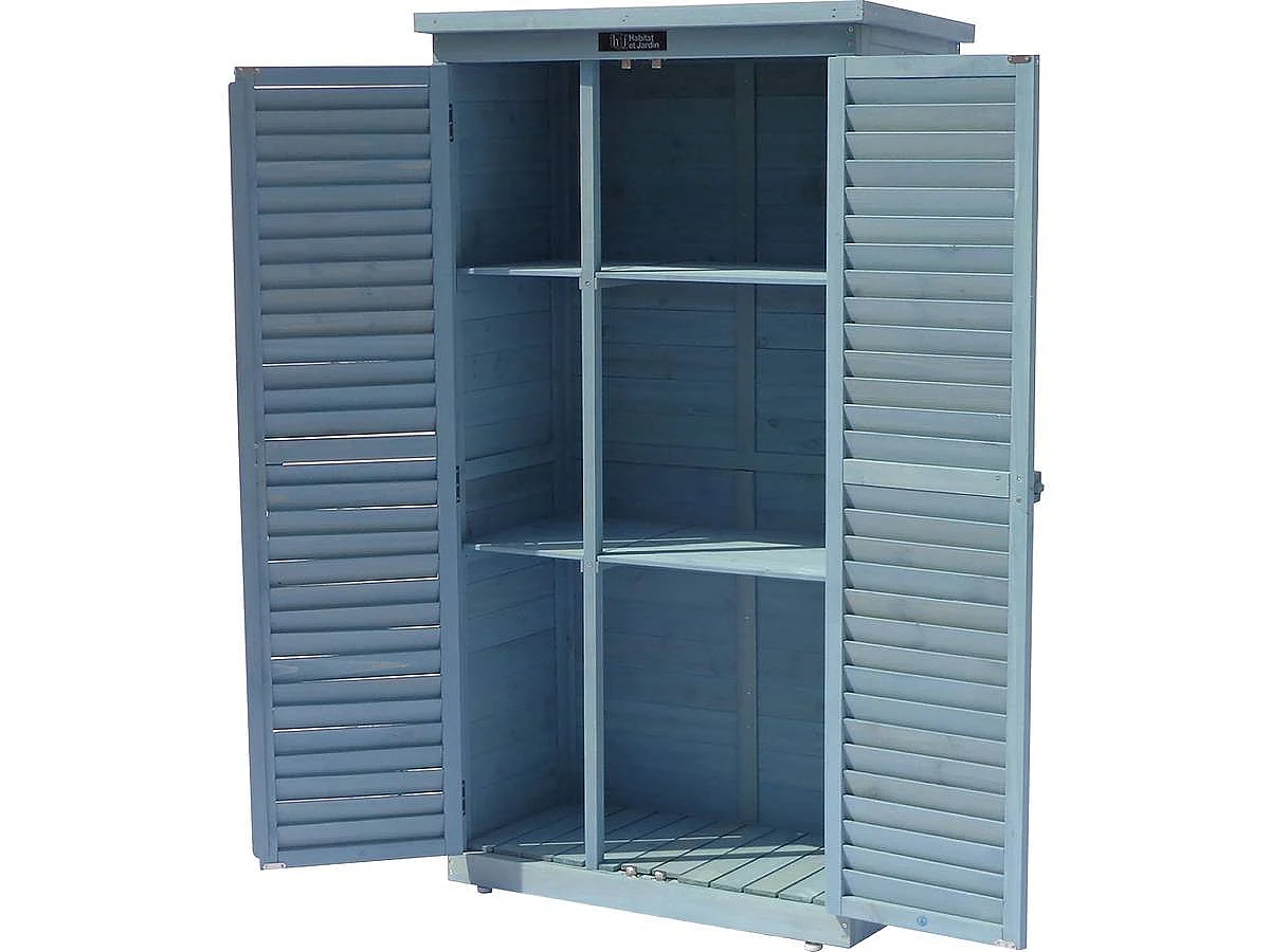 Gartenschrank "Space" - 87 x 46,5 x 160 cm - Braun