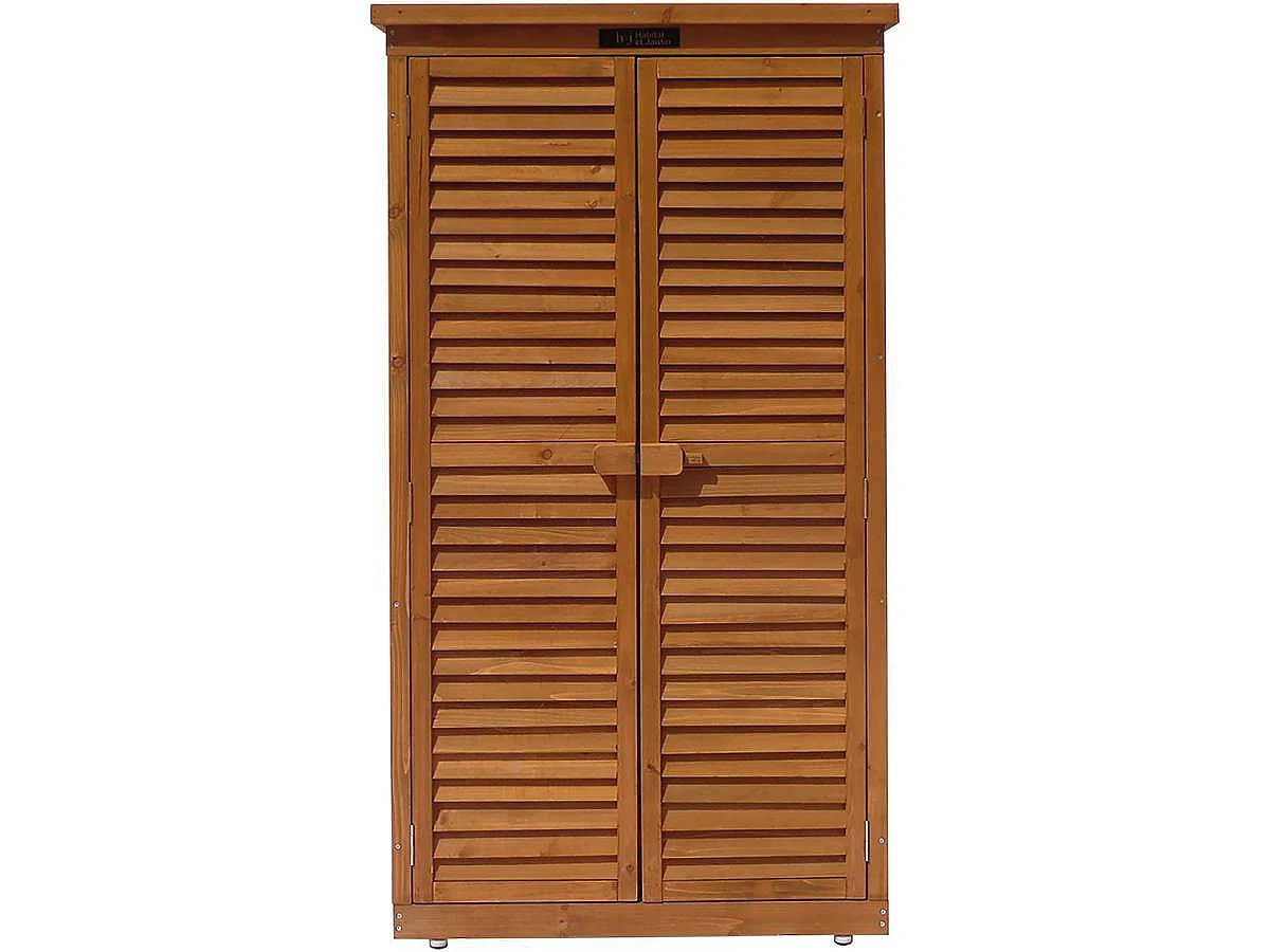 Gartenschrank "Space" - 87 x 46,5 x 160 cm - Braun