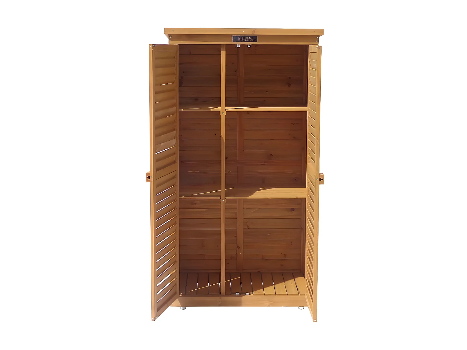 Armoire de jardin "Space" - 87 x 46.5 x 160 cm - Marron