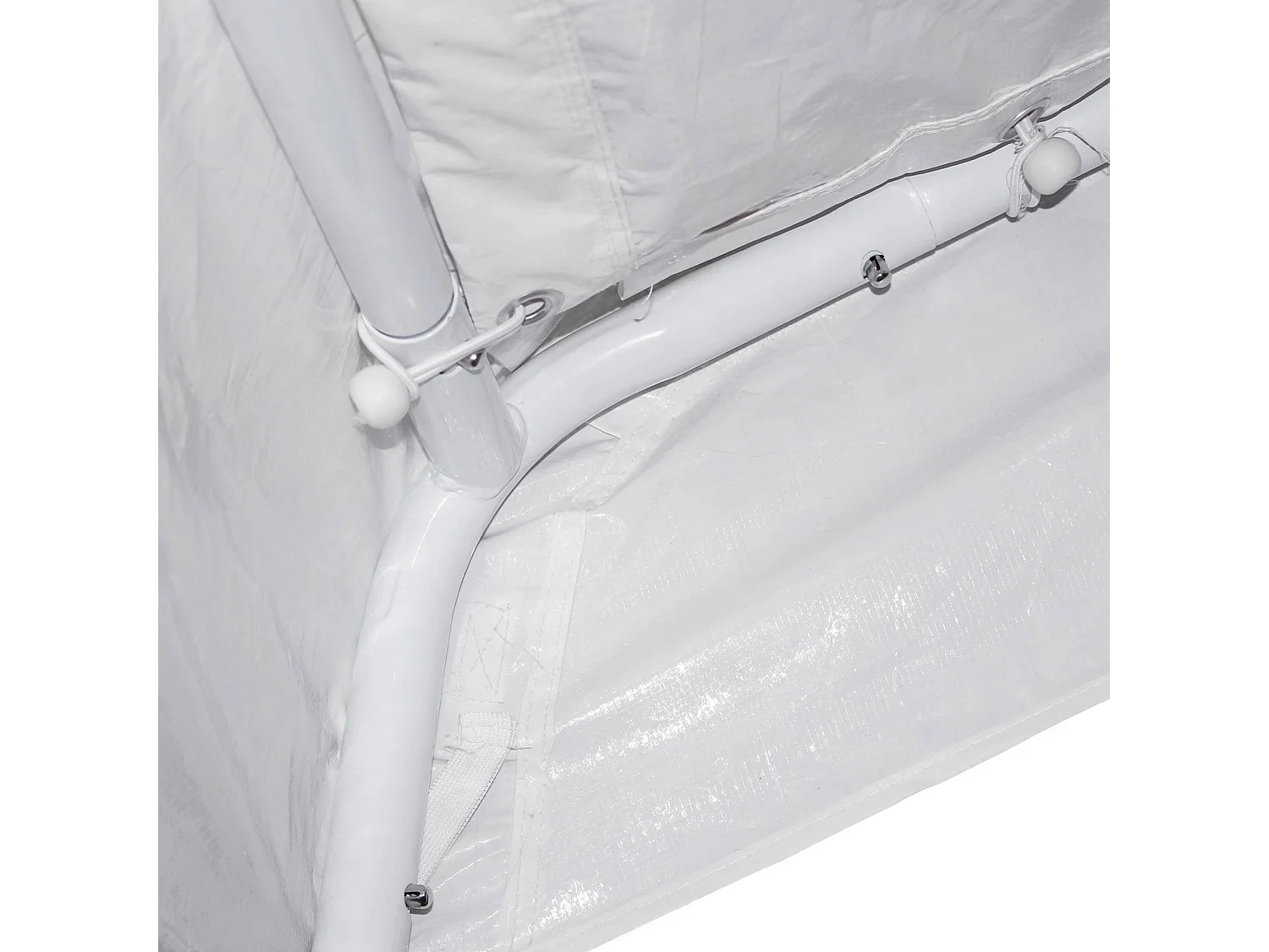 Tendone per festei, 3x9m, bianco, bianco