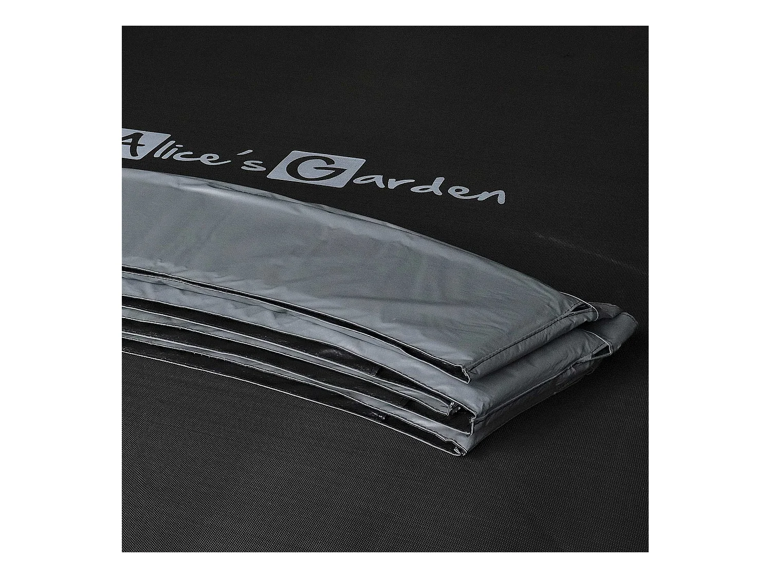 Cama elástica con red interior de 490cm gris