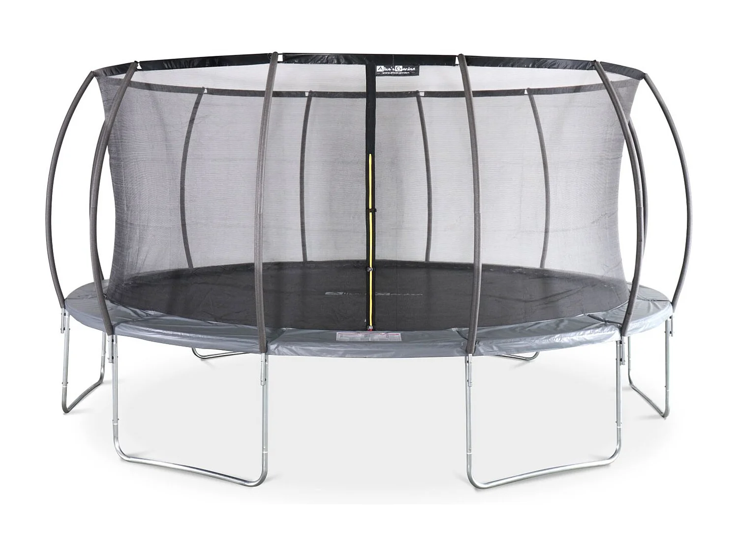 Cama elástica con red interior de 490cm gris