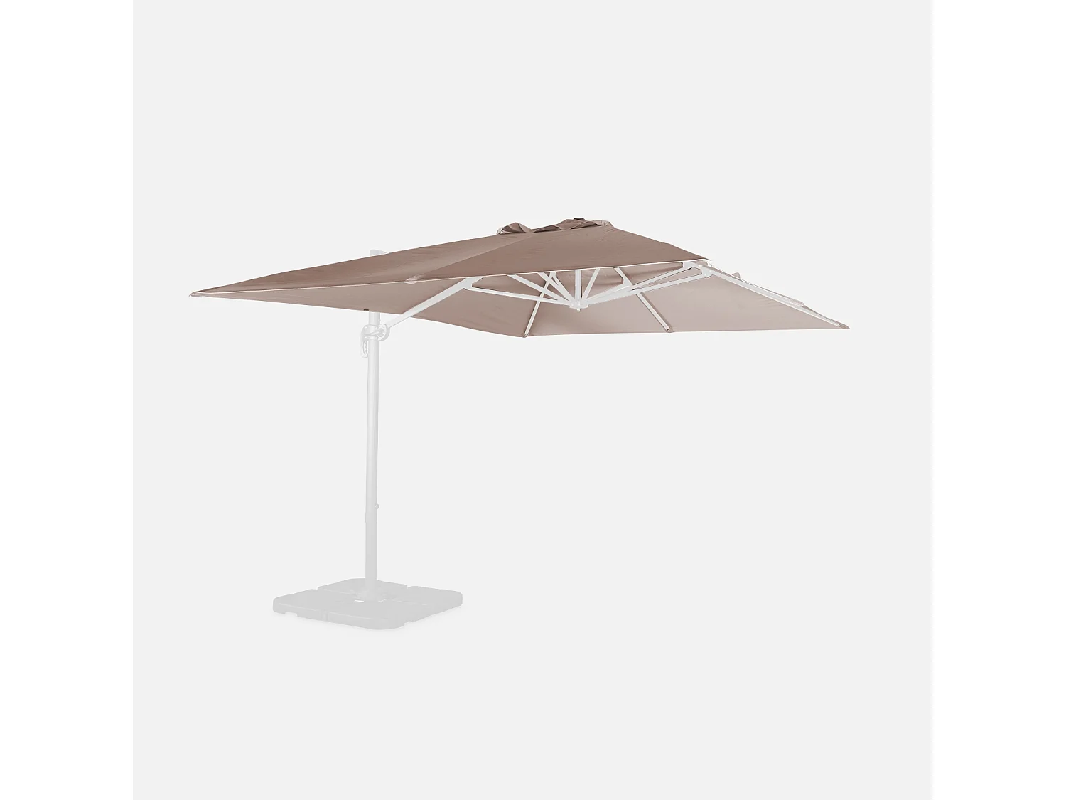 Tessuto di ricambio per ombrelloni wimereux 3x4m, talpa