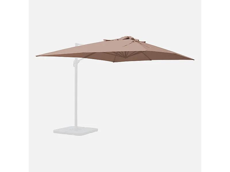 Lona protectora para 3x4m sombrilla pardo