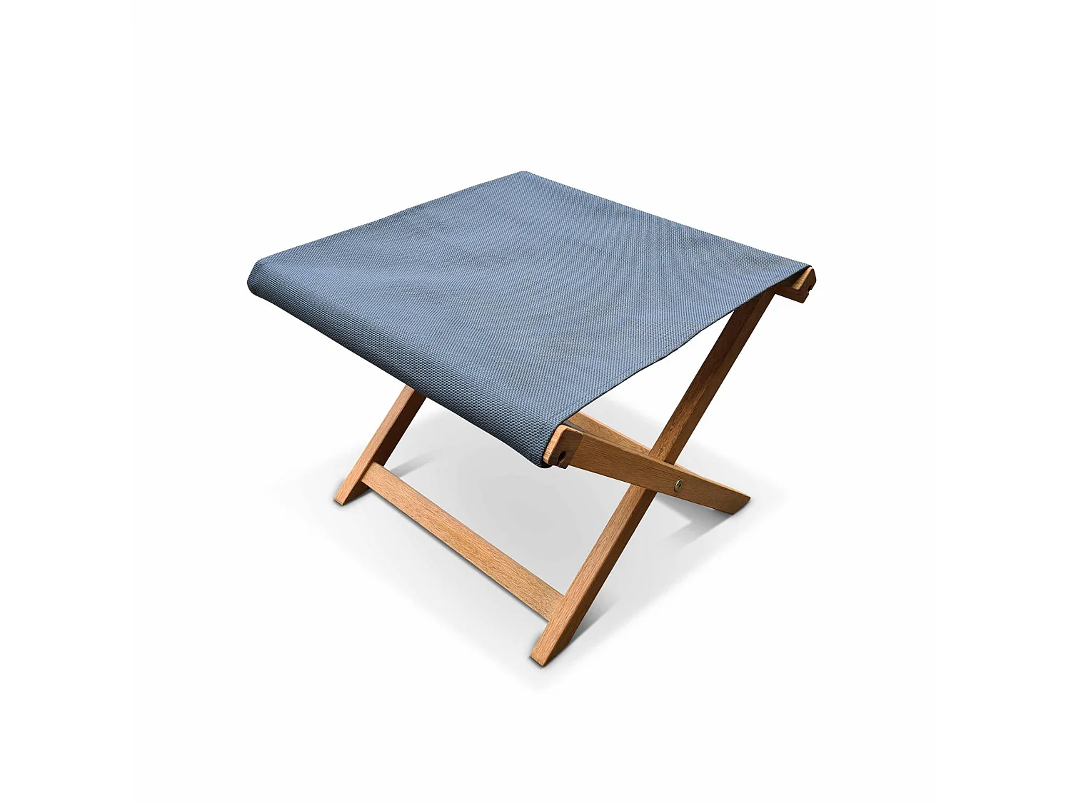 Tumbona y reposapiés de madera de eucalipto, set de 2 antracita