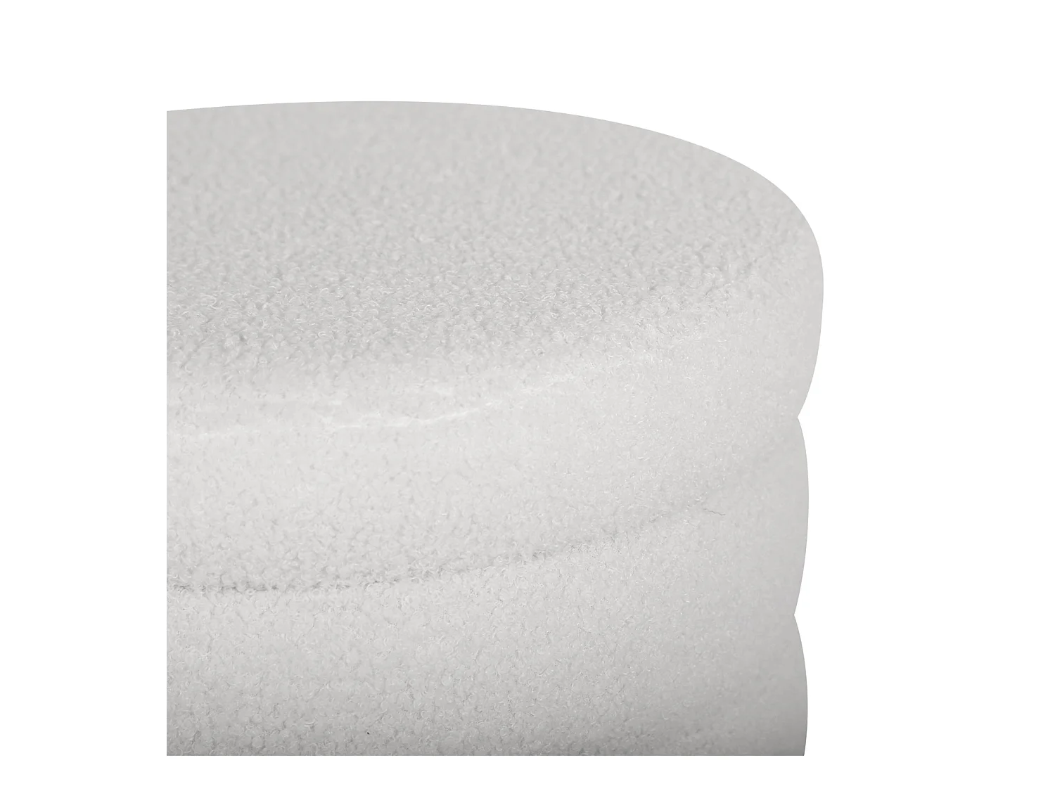 Taburete baúl borreguito blanco