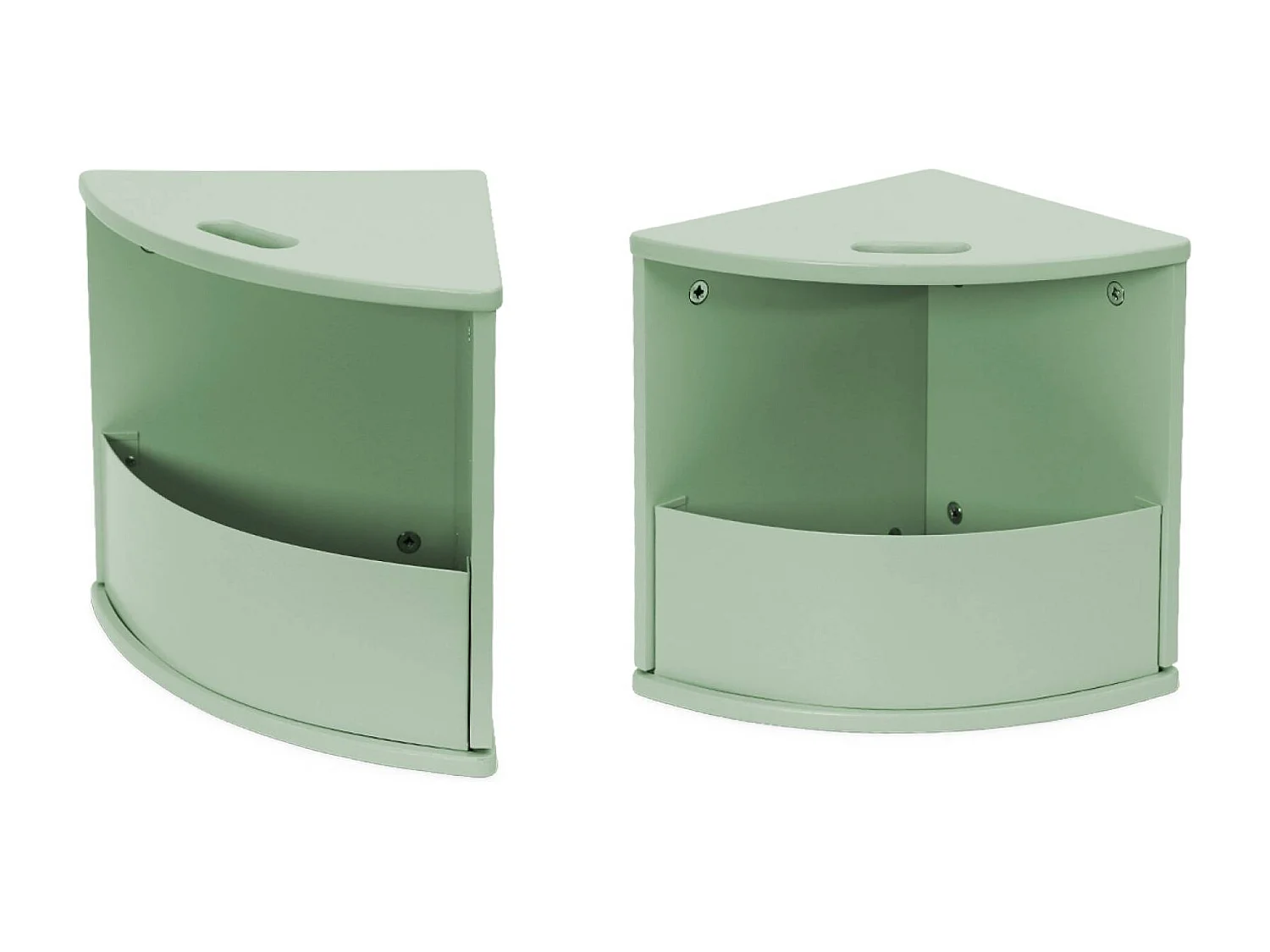 Mesa con pizarra y 4 sillas con almacenaje para niños verde