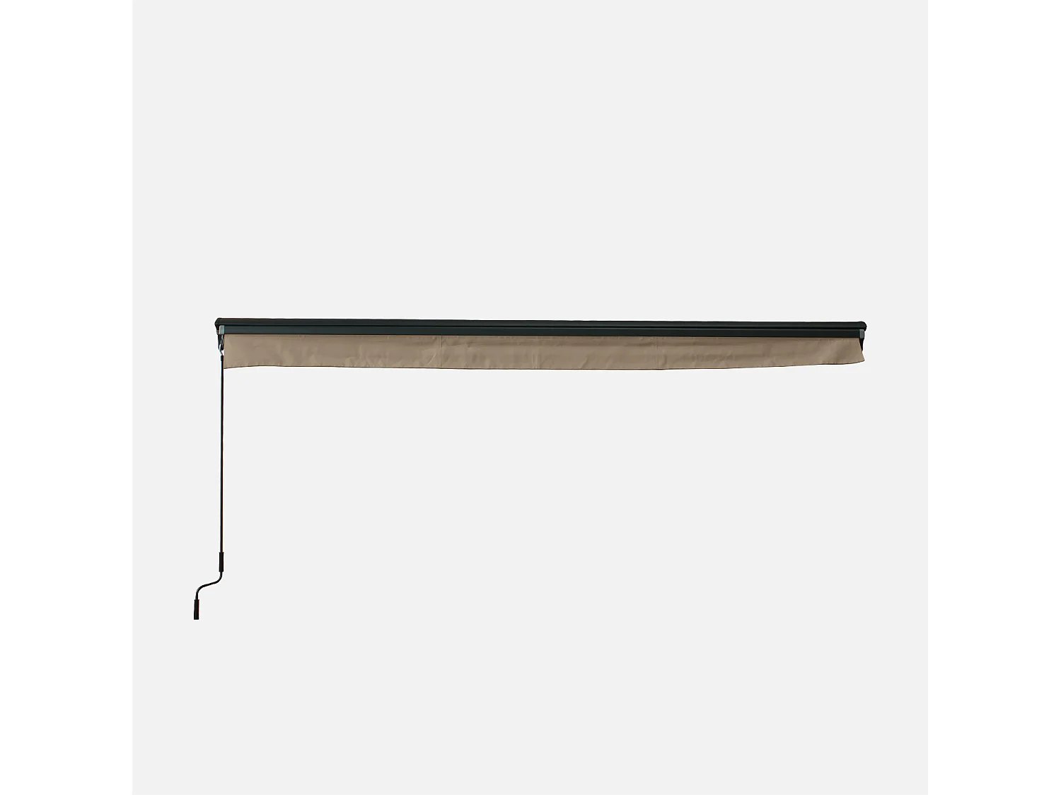 Toldo 4x3m manual pardo