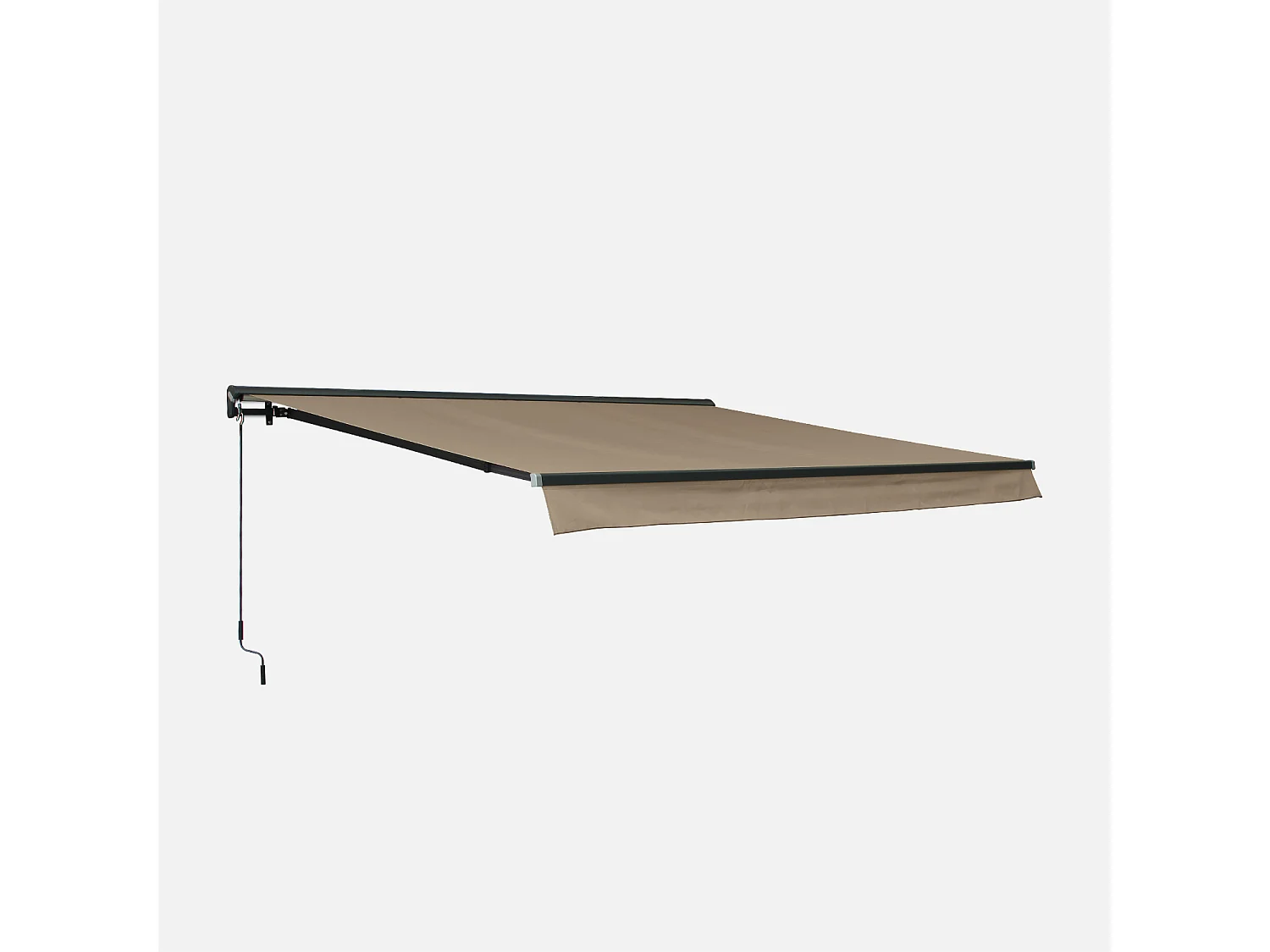 Toldo 4x3m manual pardo