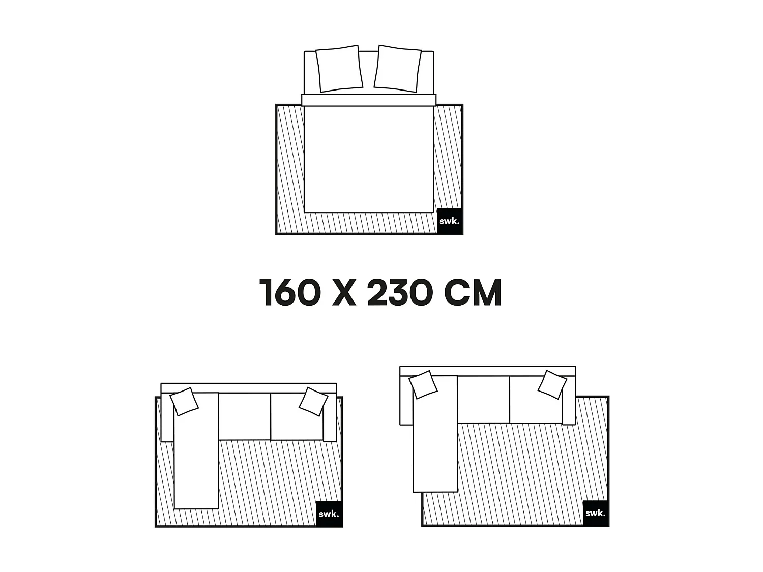Tapis intérieur bouclette crème effet chiné 160x230cm