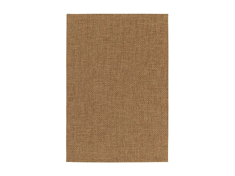 Alfombra interior/exterior efecto yute color caramelo