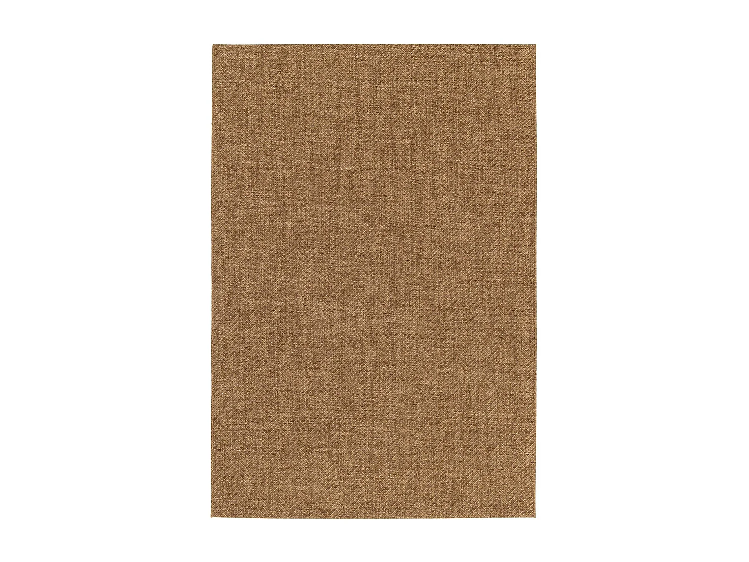 Tapis intérieur/extérieur effet jute coloris caramel. 160 x 230cm stabilisé aux UV