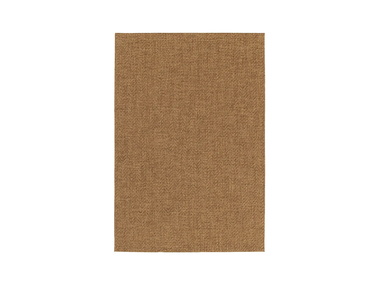 Tapis intérieur/extérieur effet jute coloris caramel. 120 x 170cm stabilisé aux UV