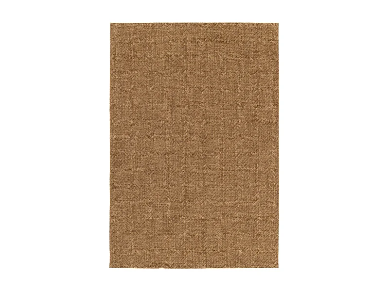 Tapis intérieur/extérieur effet jute coloris caramel. 120 x 170cm stabilisé aux UV