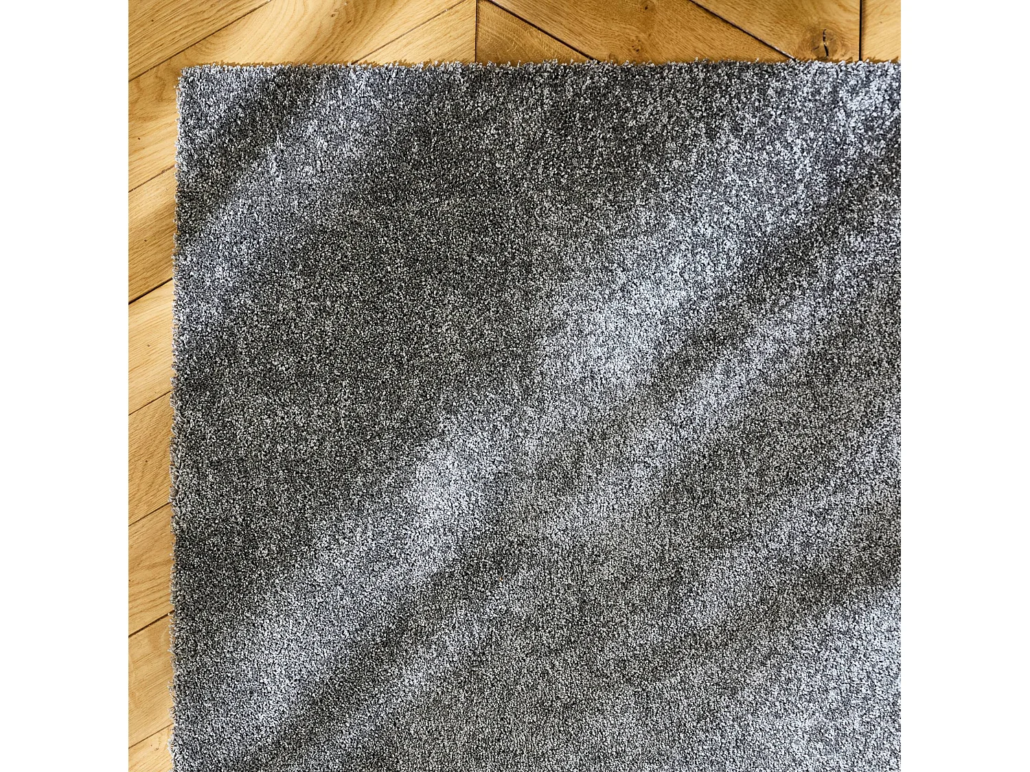 Tappeto per interni in velluto riccio grigio, 120x170cm i sweeek