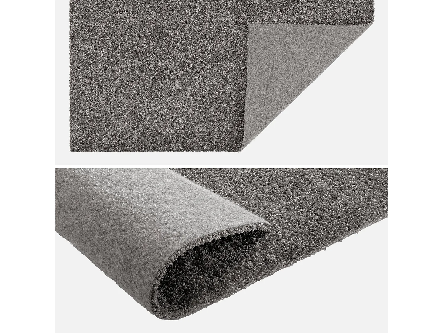 Tappeto per interni in velluto riccio grigio, 120x170cm i sweeek