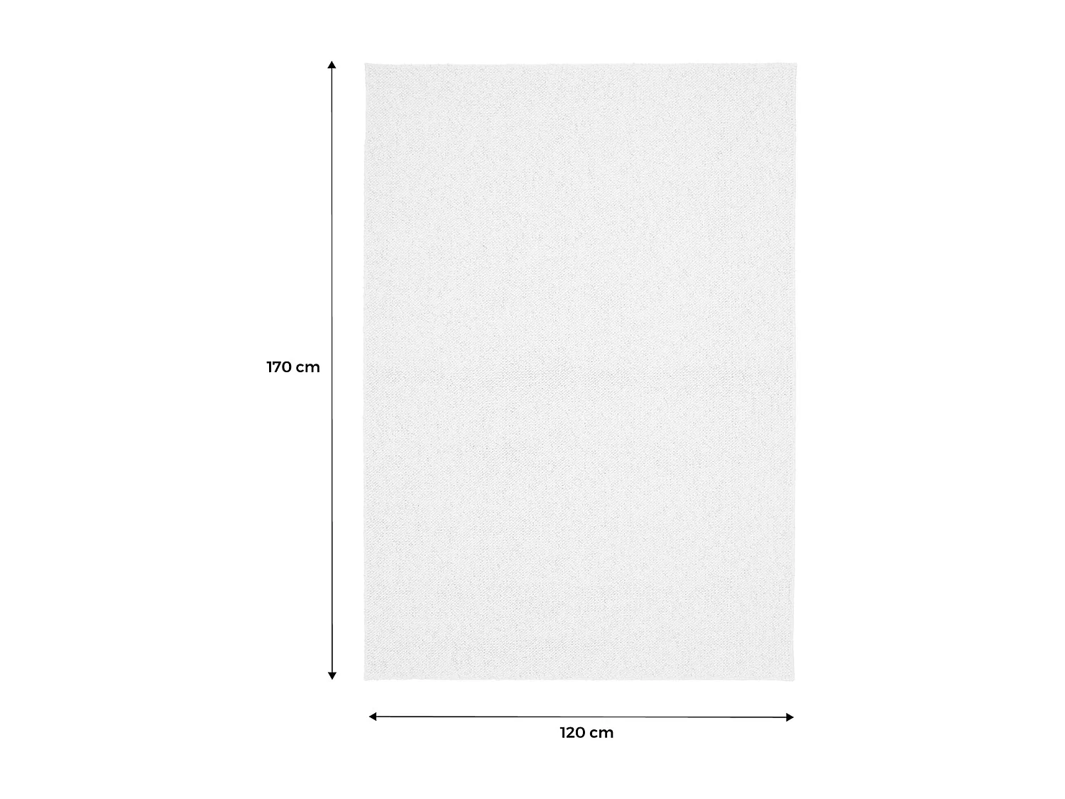 Tappeto interno bouclette crema screziato 120x170cm i sweeek