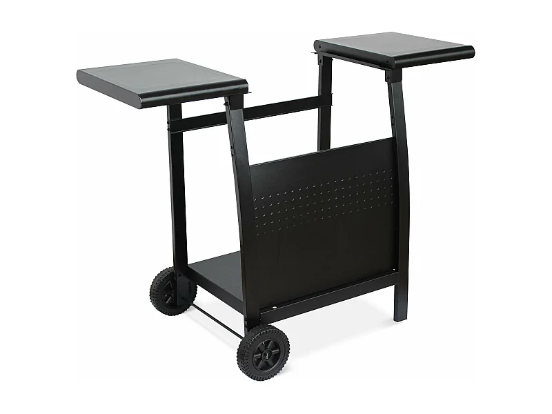 Mesa de plancha con 2 quemadores negro