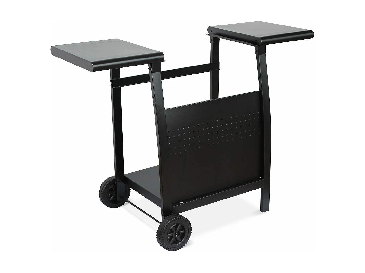 Mesa de plancha con 2 quemadores negro