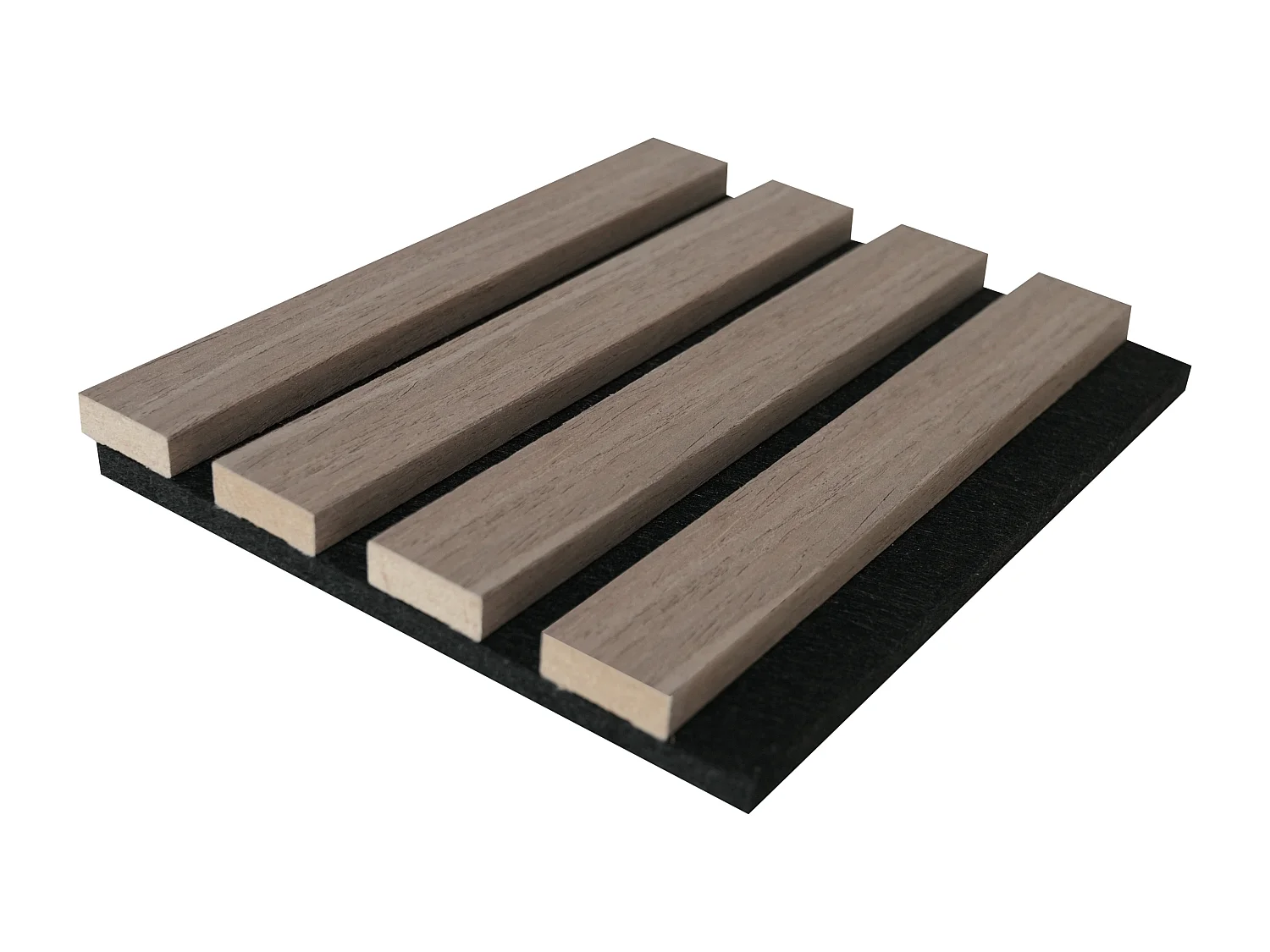 Panneau mural acoustique - Finition bois naturel foncé - Pack de 3,12 m² - Lot de 2 pièces - PENCIA