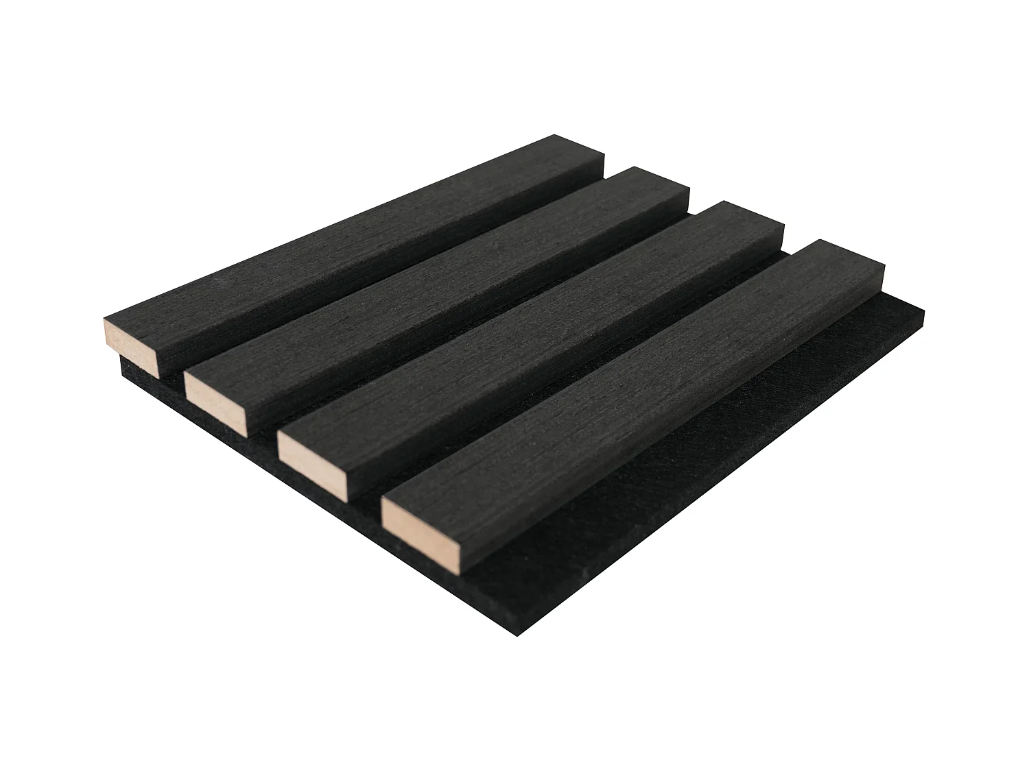 Panel acústico de pared - Acabado en madera gris antracita - Pack de 3,12 m² - Lote de 2 piezas - PENCIA