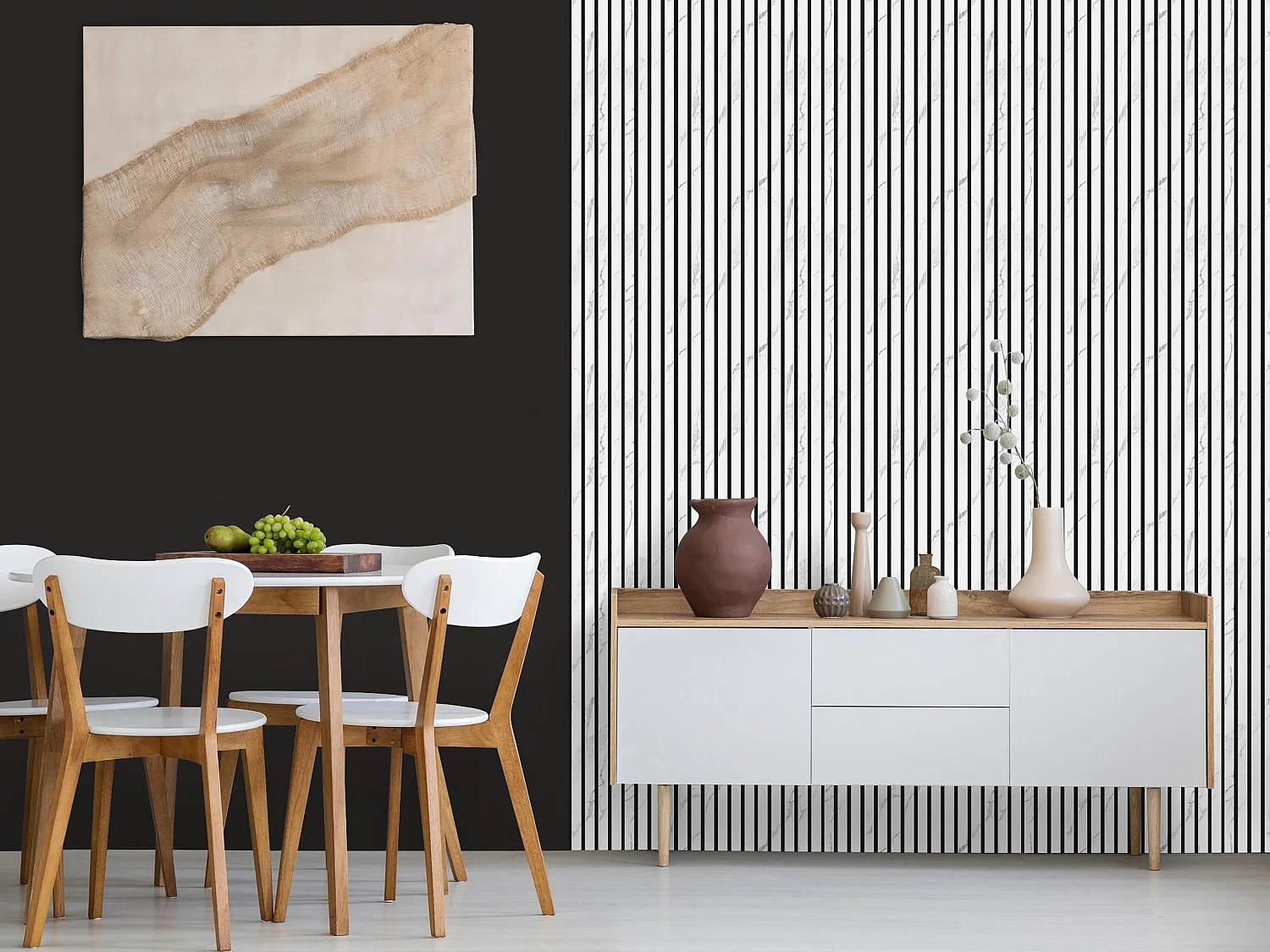 Panneau mural acoustique - Effet marbre blanc - Pack de 3,12 m² - Lot de 2 pièces - PENCIA