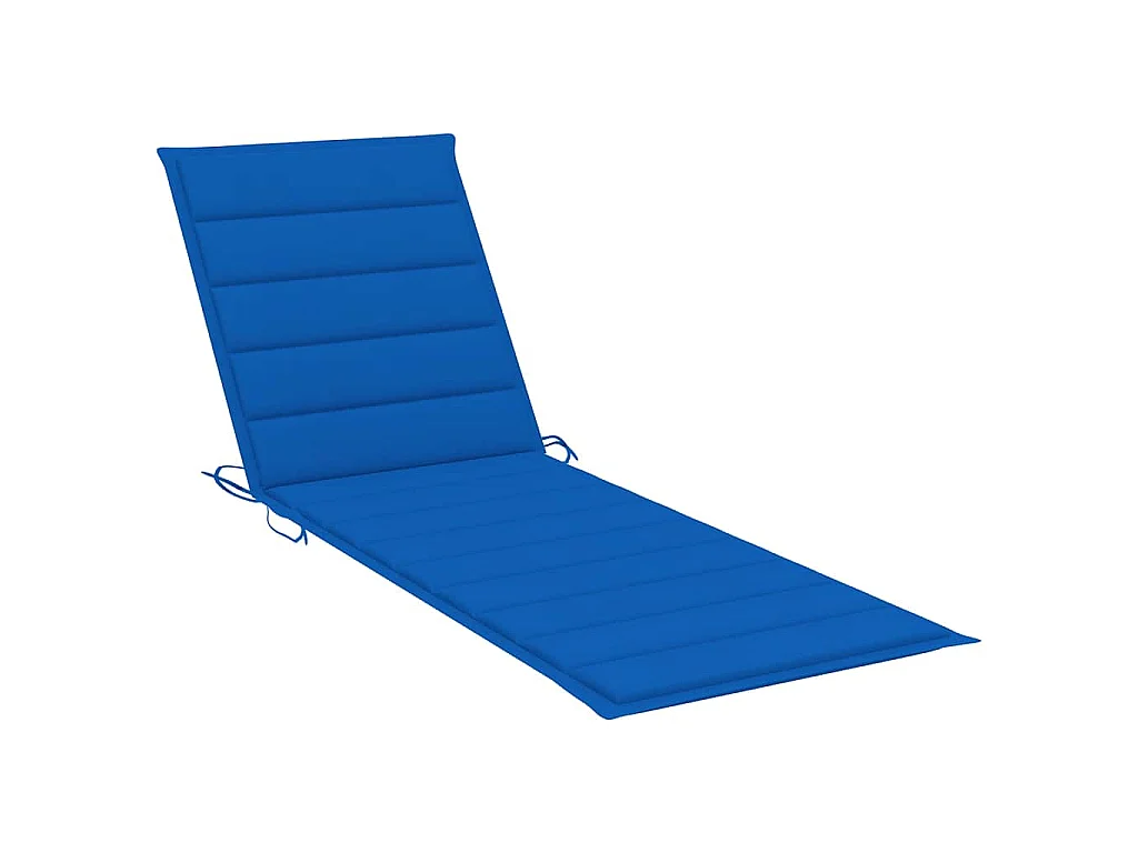 Sonnenliege mit Tisch und Auflage Akazie Massivholz